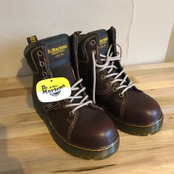 Martens Shoes Dr Martens Gilbreth Womens Steel Toe Brown